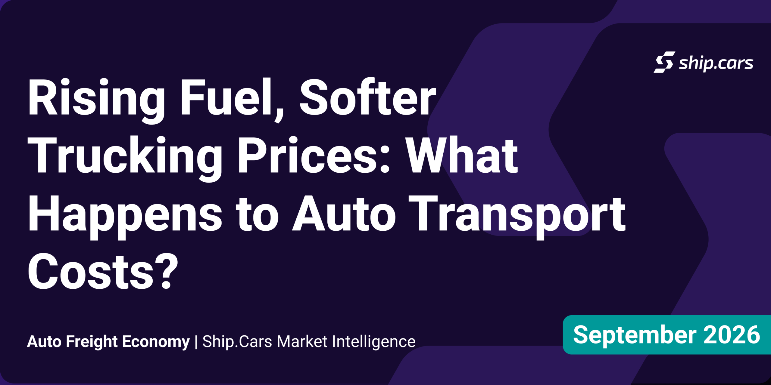 Title: Rising Fuel, Softer Trucking Prices: What Happens to Auto Transport Costs?